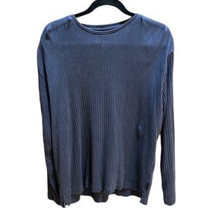 Hugo Boss 100% Cotton Crew Neck Long Sleeve Shirt Made in Turkey Size L